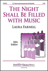 The Night Shall Be Filled with Music SSA choral sheet music cover